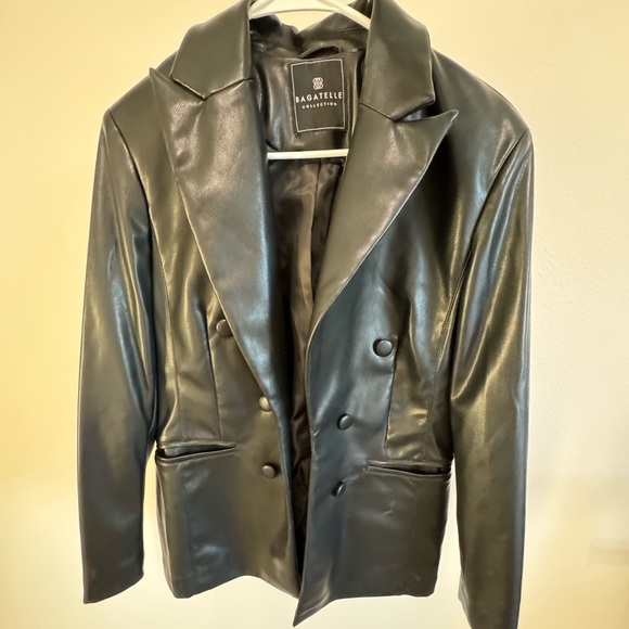 Leather Bagatelle Blazer Jacket - Picture 1 of 3